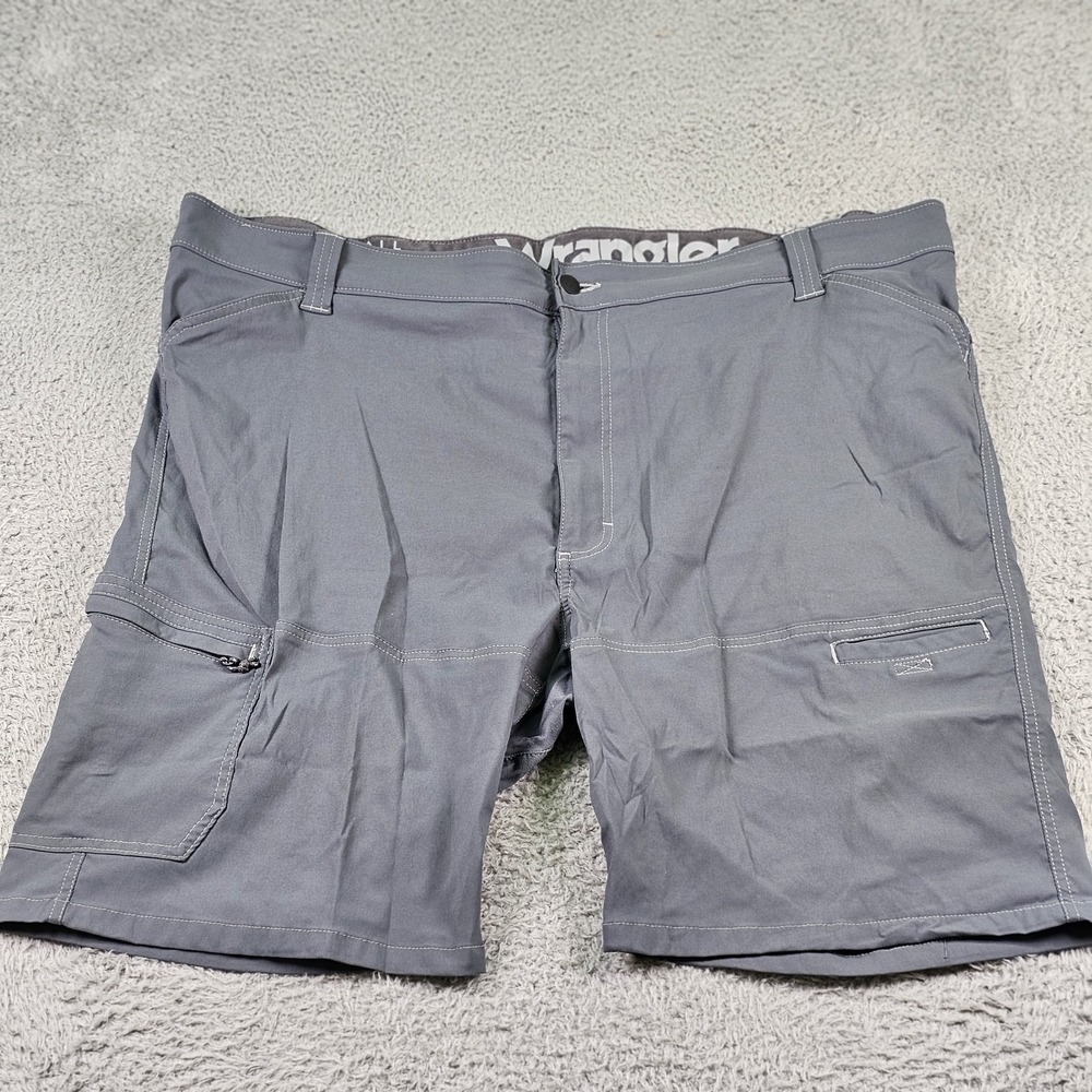 Wrangler All Terrain Gear Shorts Mens 46 Gray ATG Nylon Spandex‎ Outdoors Hiking